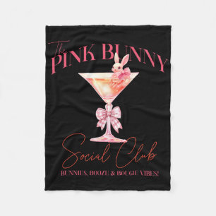Martini Paas Roze Konijn Staart Social Club Gelukk Fleece Deken