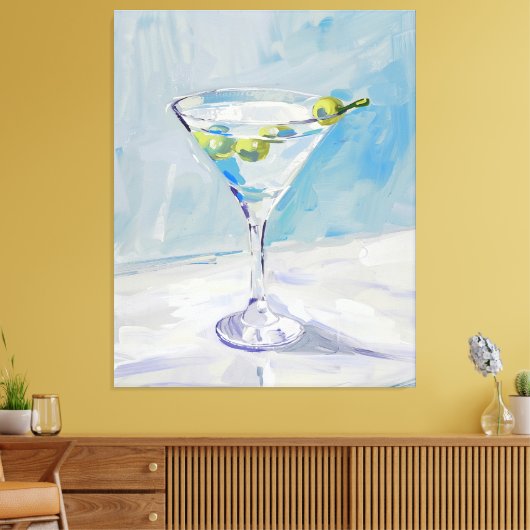 Martini Painting Canvas Afdruk (Insitu (Woonkamer))