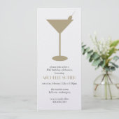 Martini Party Invitation Kaart (Staand voorkant)