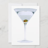 Martini Party Invitation Kaart (Voorkant)