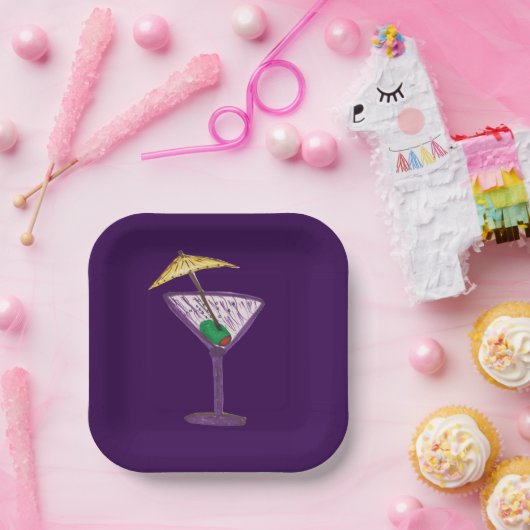 Martini Party Papieren Bordje (Feest)