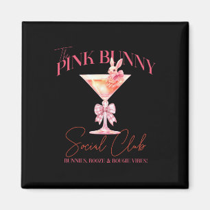Martini Pasen Roze Bunny Tail Social Club Happy E Magneet