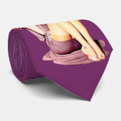 Martini Pinup Girl Necktie Stropdas (Opgerold)