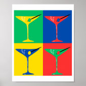 Martini Pop Art Vibes Poster (Voorkant)