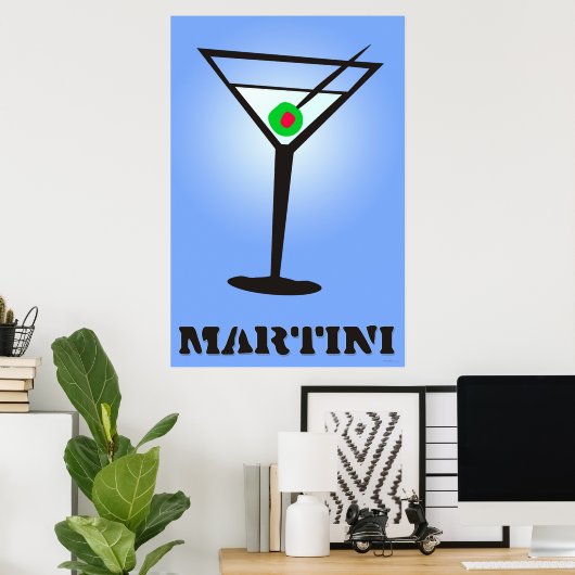 Martini Poster (Thuiskantoor)