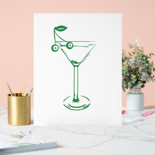 Martini Poster Print (Huwelijk)