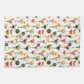 Martini Print - Stijlvolle cocktailbar decor Theedoek (Horizontaal)