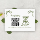 Martini QR code vrijgezellenfeest register Informatiekaartje