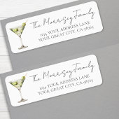 Martini Retour-adreslabel Etiket