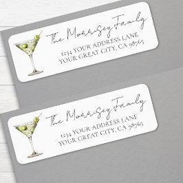 Martini Retour-adreslabel Etiket