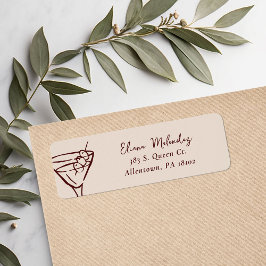 Martini Retour-adreslabels Etiket