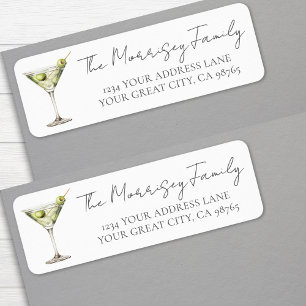 Martini Retouradreslabel Etiket