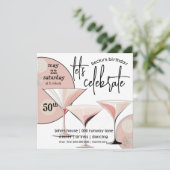 Martini Retro | Blush Pink | Ivoor | Patroon Kaart (Staand voorkant)