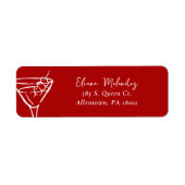 Martini Return Address Labels (Voorkant)