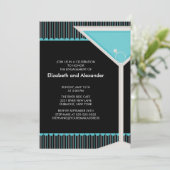 Martini Ring Cocktail Engagement Party Uitnodiging (Staand voorkant)