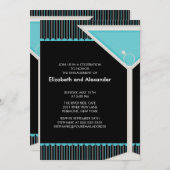 Martini Ring Cocktail Engagement Party Uitnodiging (Voorkant / Achterkant)