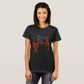 Martini Rode Kreeft Italiaans Eetpatroon Esthetisc T-shirt (Voorkant volledig)