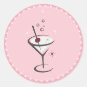 martini ronde sticker (Voorkant)