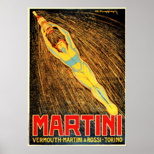 Martini & Rossi Italiaans Vermouth Liqueur Poster