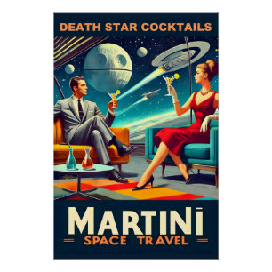 Martini Ruimte Reis Posters Death Star Cocktails