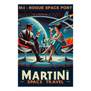 Martini Ruimtereis Poster Schurk Ruimtehaven