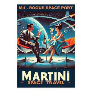 Martini Ruimtereis Poster Schurk Ruimtehaven