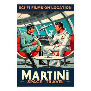 Martini Ruimtereis Poster Sciencefiction Films In