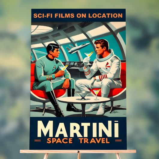 Martini Ruimtereis Poster Sciencefiction Films In  (Neutraal)