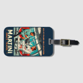 Martini Ruimtereis Poster Sciencefictionfilms in d Bagagelabel (Voorkant (horizontaal))