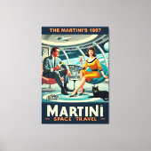 Martini Ruimtereisposters De Martini's 1957 Canvas Afdruk (Voorkant)
