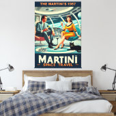 Martini Ruimtereisposters De Martini's 1957 Canvas Afdruk (Insitu (Slaapkamer))
