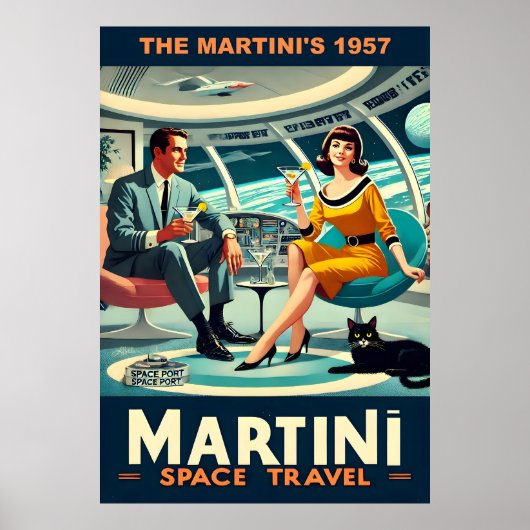 Martini Ruimtereisposters De Martini's 1957 Poster (Voorkant)