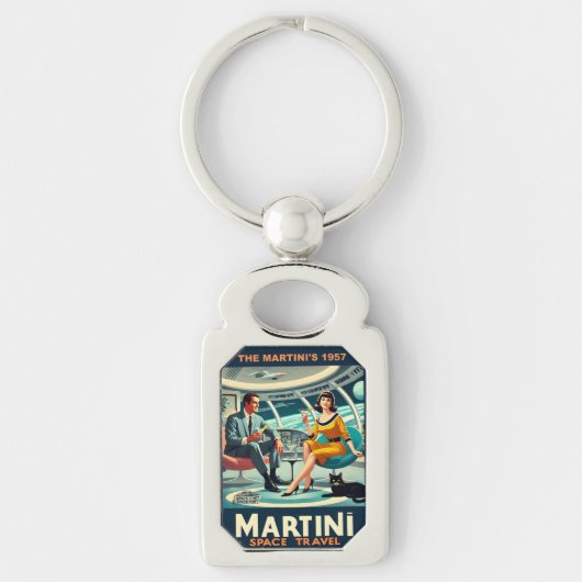 Martini Ruimtereisposters De Martini's 1957 Sleutelhanger (Voorkant)