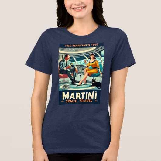 Martini Ruimtereisposters De Martini's 1957 Tri-Blend Shirt (Voorkant)