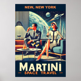 Martini Ruimtevaart Posters New York, New York