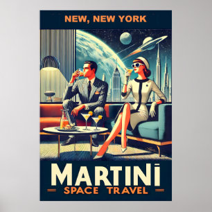 Martini Ruimtevaart Posters New York, New York