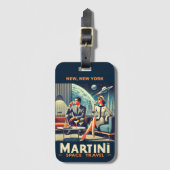 Martini Ruimtevaart Posters New York, New York Bagagelabel (Voorkant (verticaal))