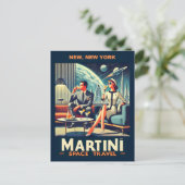 Martini Ruimtevaart Posters New York, New York Briefkaart (Staand voorkant)