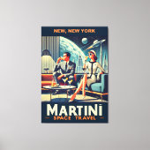 Martini Ruimtevaart Posters New York, New York Canvas Afdruk (Voorkant)