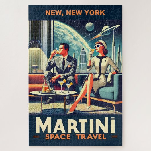 Martini Ruimtevaart Posters New York, New York Legpuzzel (Verticaal)