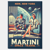 Martini Ruimtevaart Posters New York, New York Magneet (Voorkant)