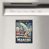 Martini Ruimtevaart Posters New York, New York Magneet (Insitu (Vaatwasser))