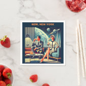 Martini Ruimtevaart Posters New York, New York Servet (Insitu)