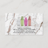 Martini Shaker Bottles | Metaalkleuren Visitekaartje (Achterkant)