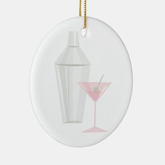 Martini Shaker Keramisch Ornament (Rechts)