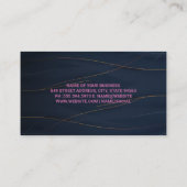 Martini Shaker Logo | Abstracte Achtergrond Visitekaartje (Achterkant)