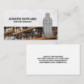 Martini Shaker | Schuif Visitekaartje (Voorkant / Achterkant)