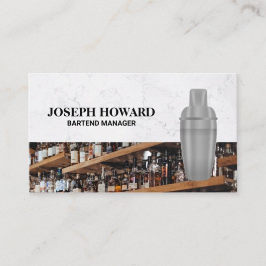 Martini Shaker | Schuif Visitekaartje (Voorkant)