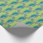 Martini Shakers in Green en Grey Cadeaupapier (Hoek)