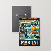 Martini Space Reizen Posters De Martini's 1957 Button (Voorkant / Achterkant)